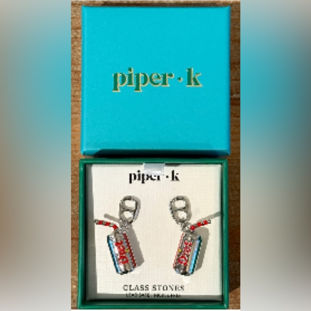 Piper K Diet Soda Can Earrings BNIB - Picture 3 of 3